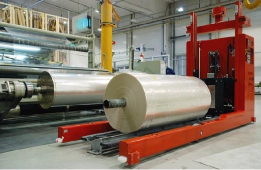 2T Automatic handling of plastic rolls - Solving