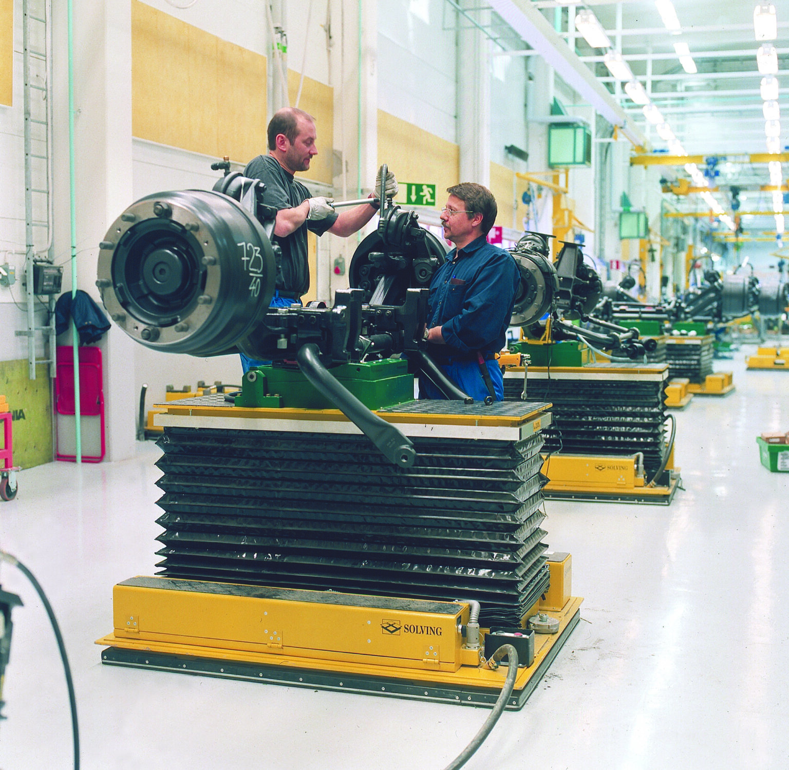 2T Assembly carriers for axles Solving